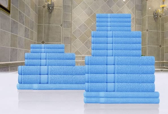 Premium bath towel - maidblue